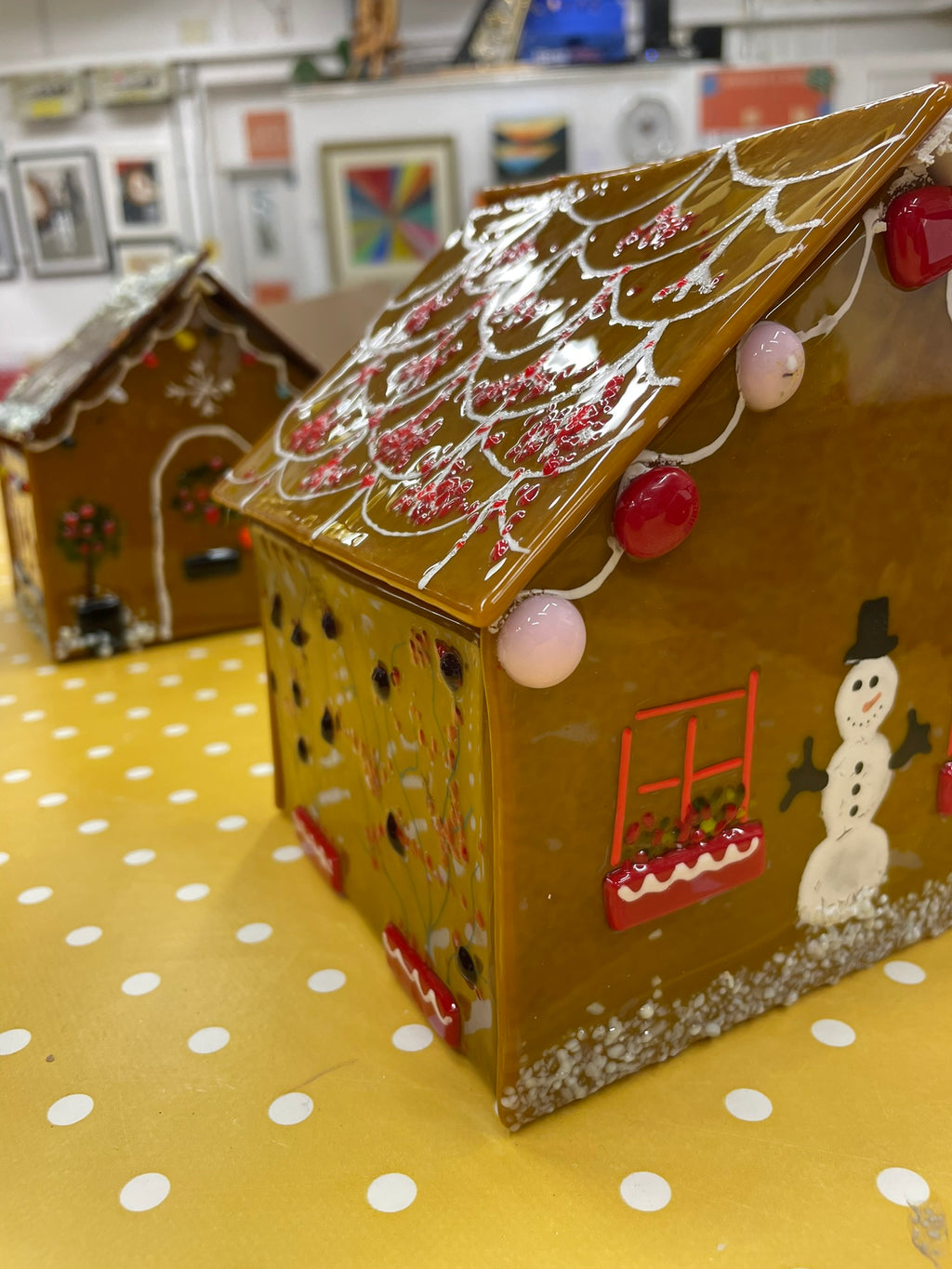Fused Glass Gingerbread House image 10