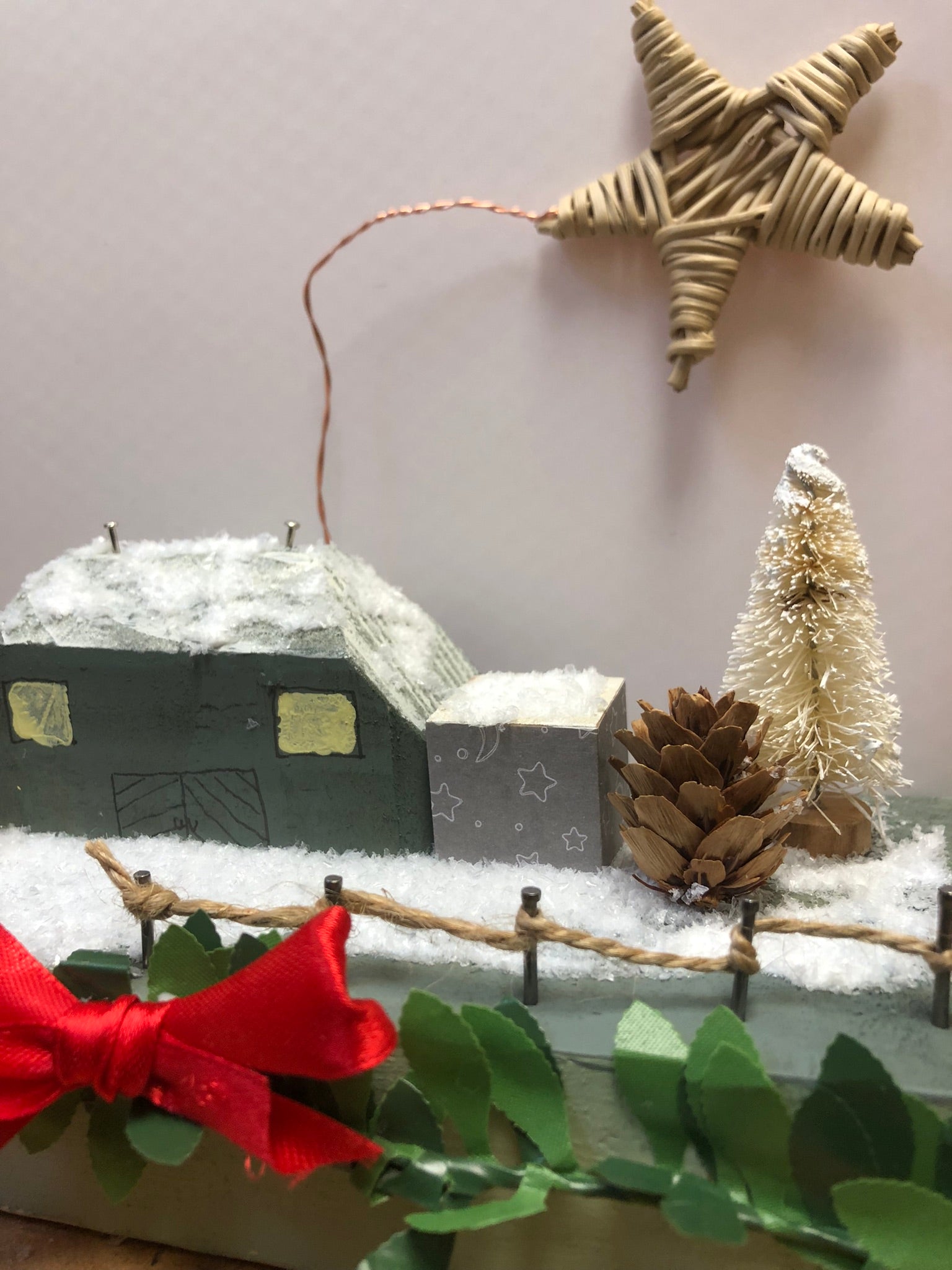 Christmas Wooden House Scene image 10