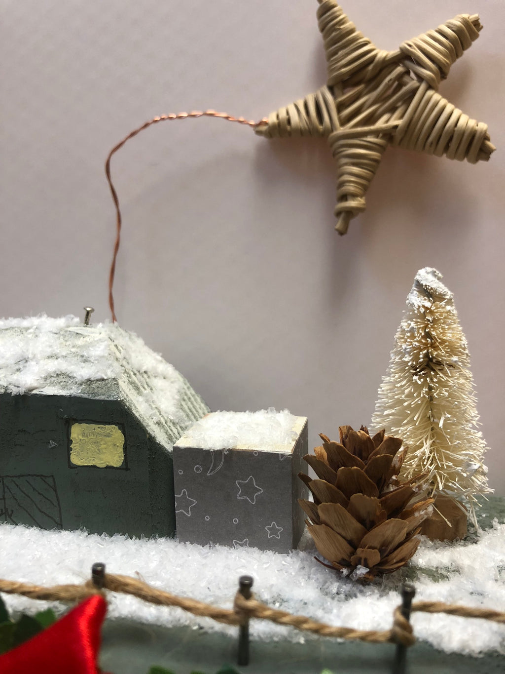 Christmas Wooden House Scene image 11