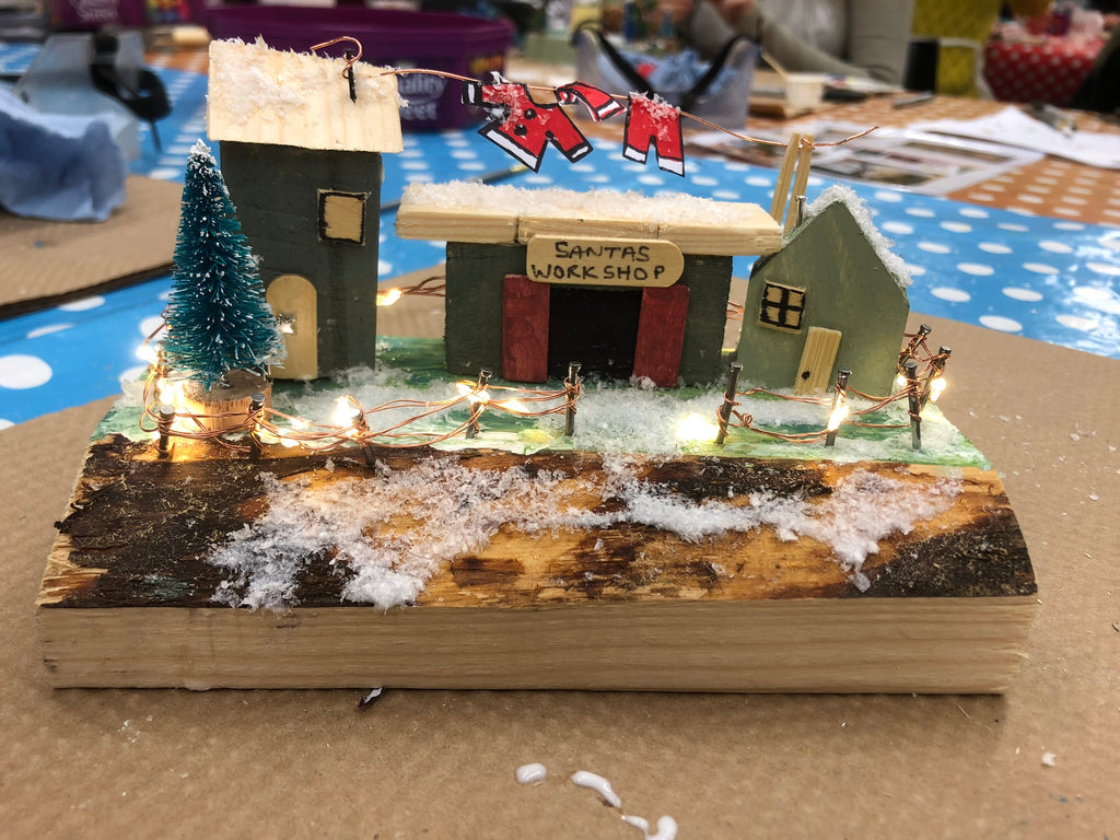 Christmas Wooden House Scene image 17
