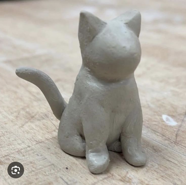 Ceramic Dog/Cat Sculpture image 3