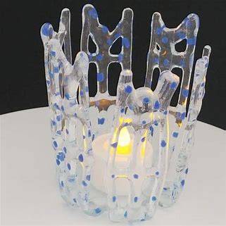 Fused Glass Candle/Tealight Holder image 6