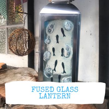 Fused Glass Lantern image 0