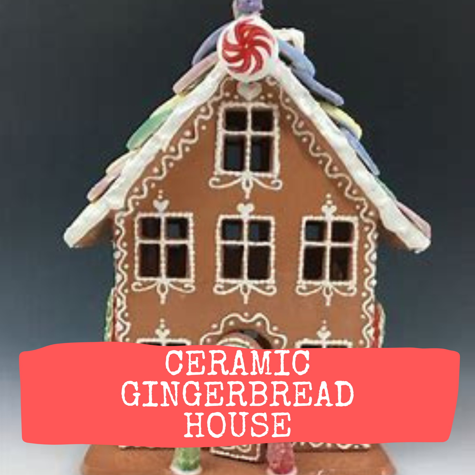 Ceramic Gingerbread House image 0