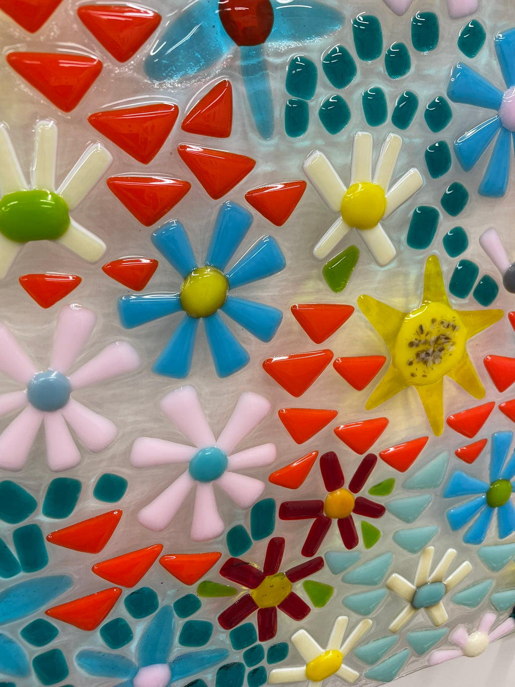 Fused Glass Flower Picture image 1