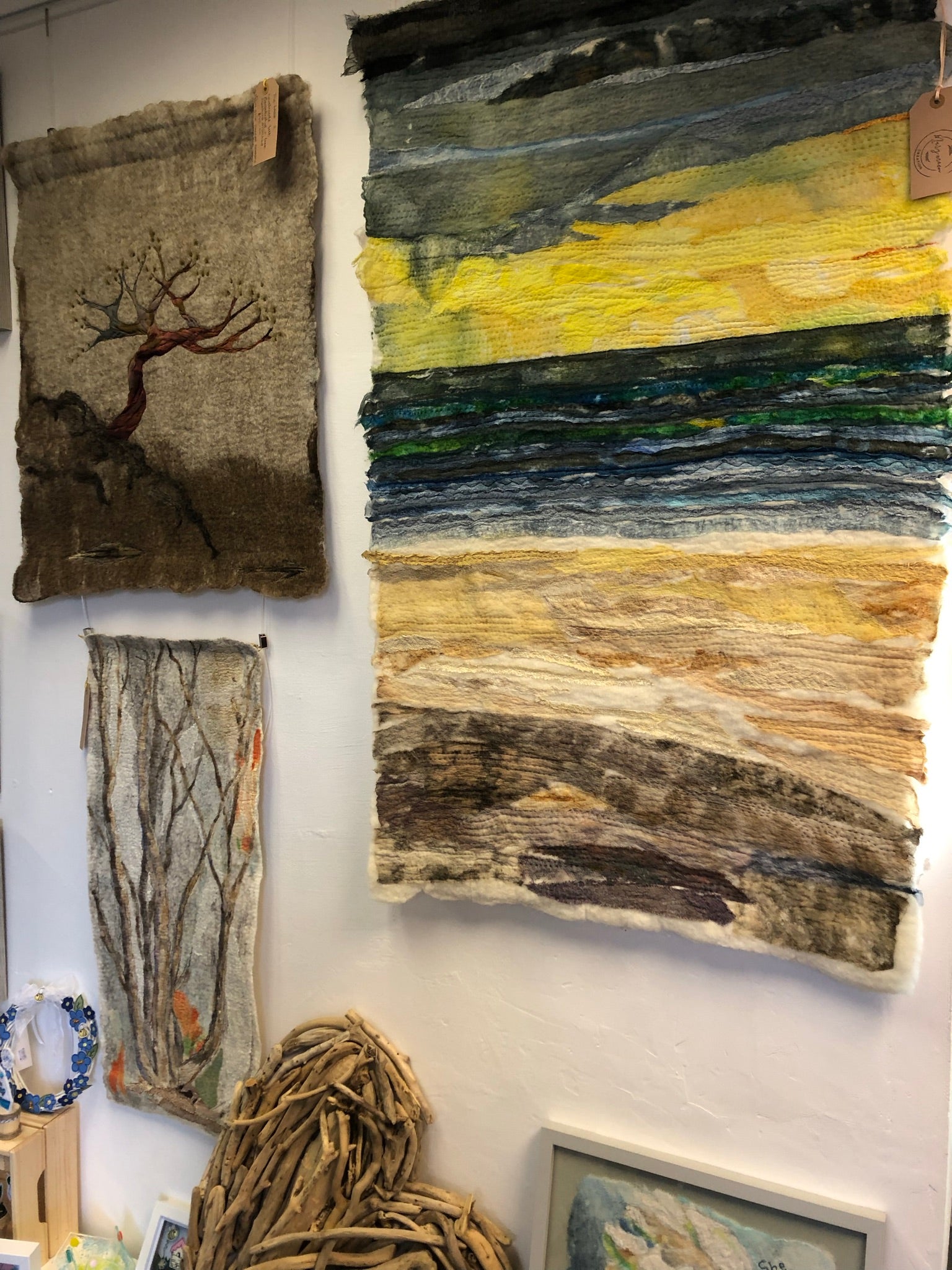 Wet Felted Landscape Hanging image 9