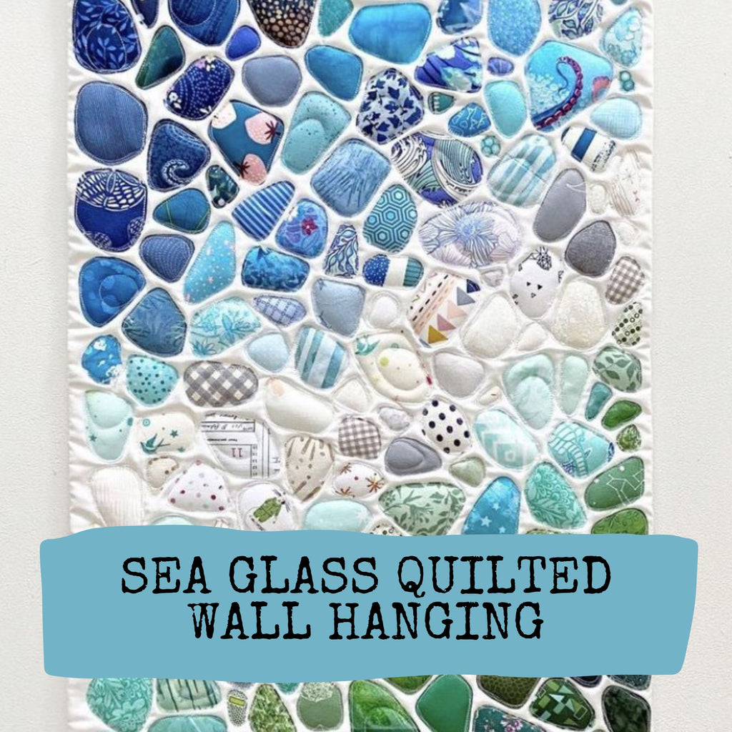 Sea Glass Quilted Wall Hanging