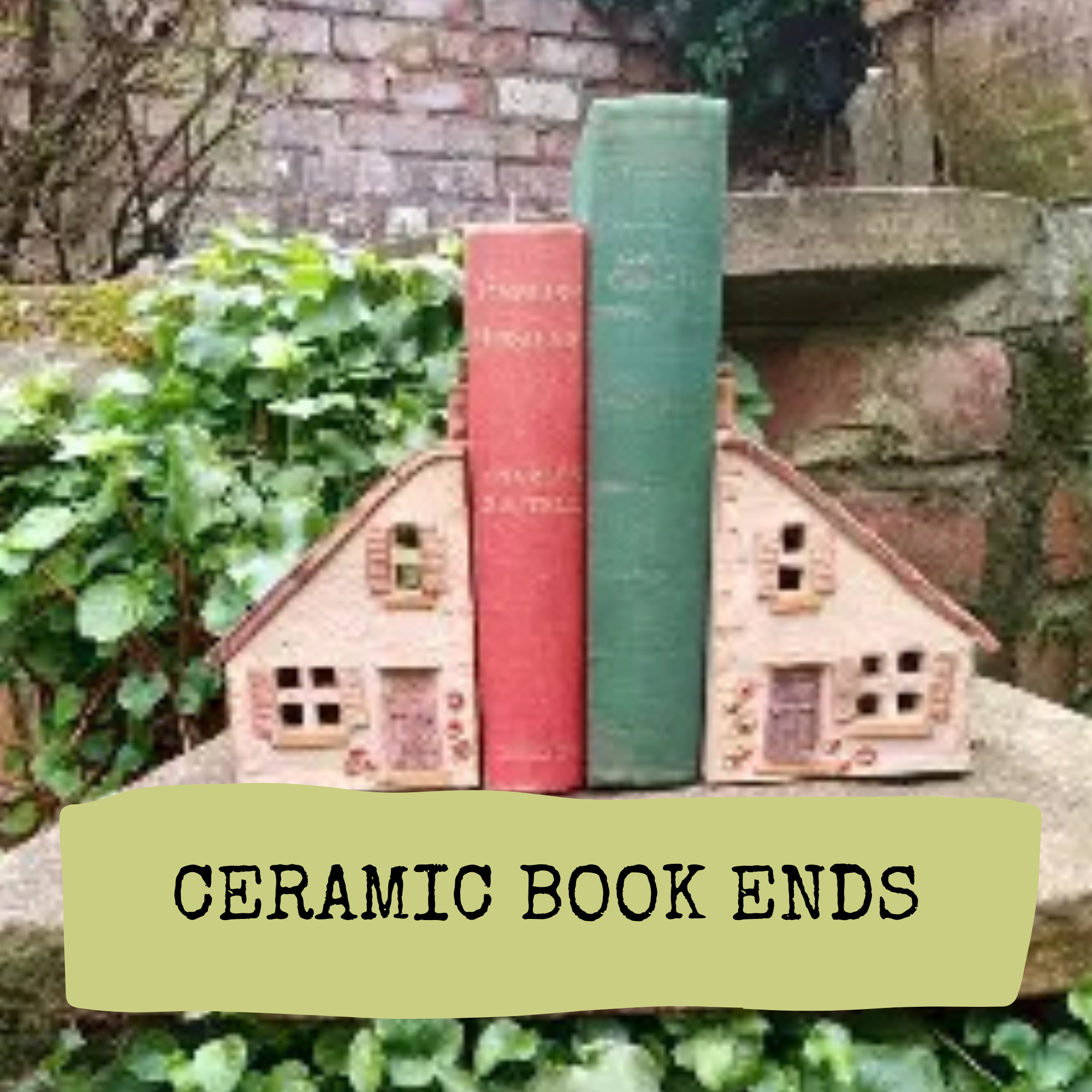 Ceramic Bookends