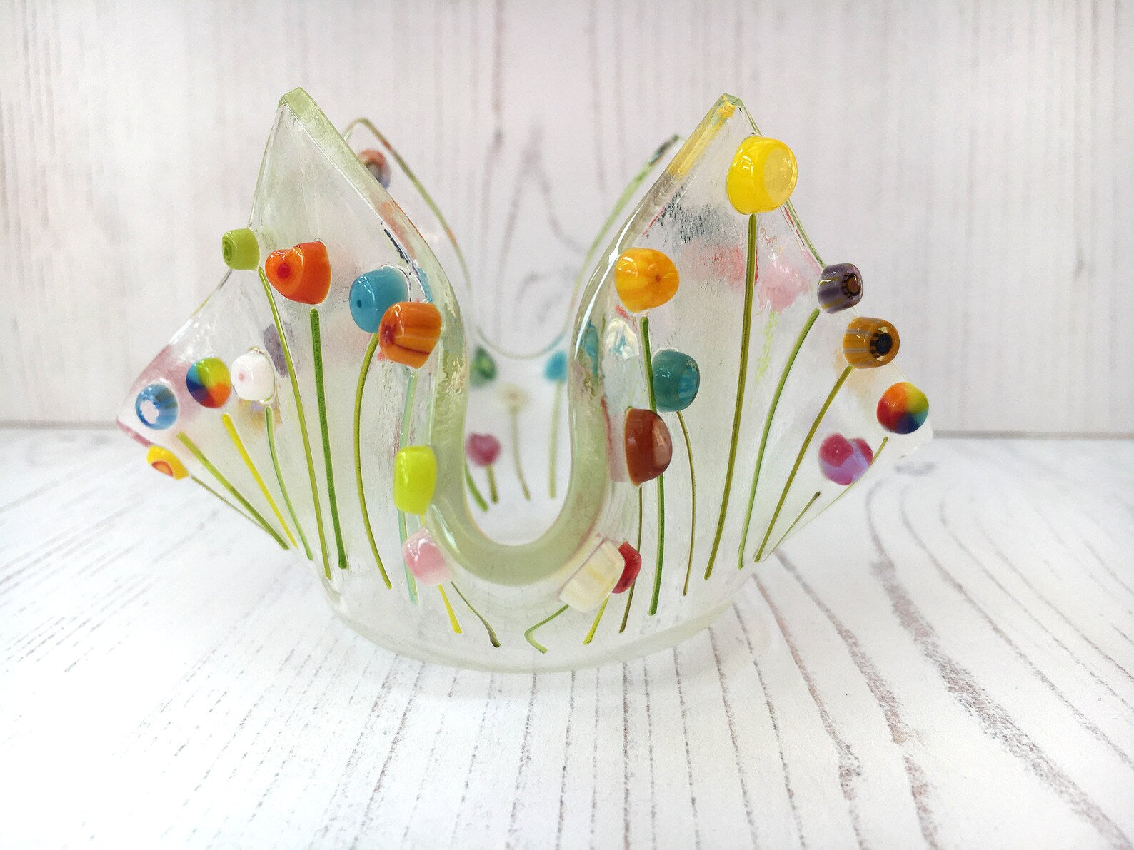 Fused Glass Candle/Tealight Holder image 2