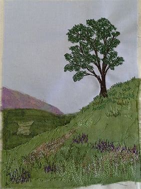 Freehand Machine Embroidered Landscape image 4