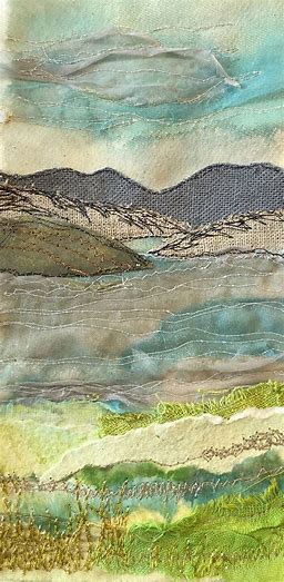 Freehand Machine Embroidered Landscape image 2