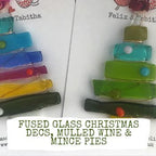 Glass Christmas Decorations, Mulled Wine & Mince Pies image 0