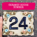 Ceramic House Number Plaque image 0
