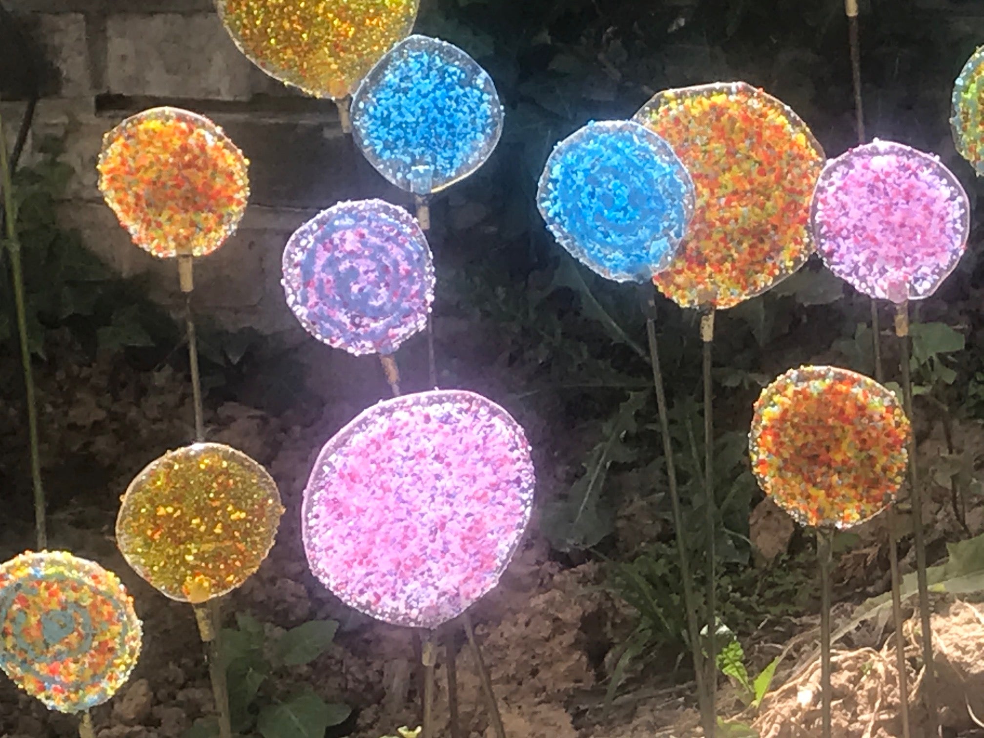 Fused Glass Garden Decorations image 1