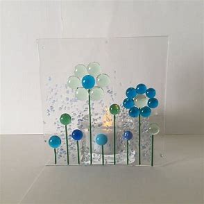 Fused Glass Candle/Tealight Holder image 4
