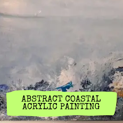 Abstract Coastal Acrylic Painting Workshop image 1