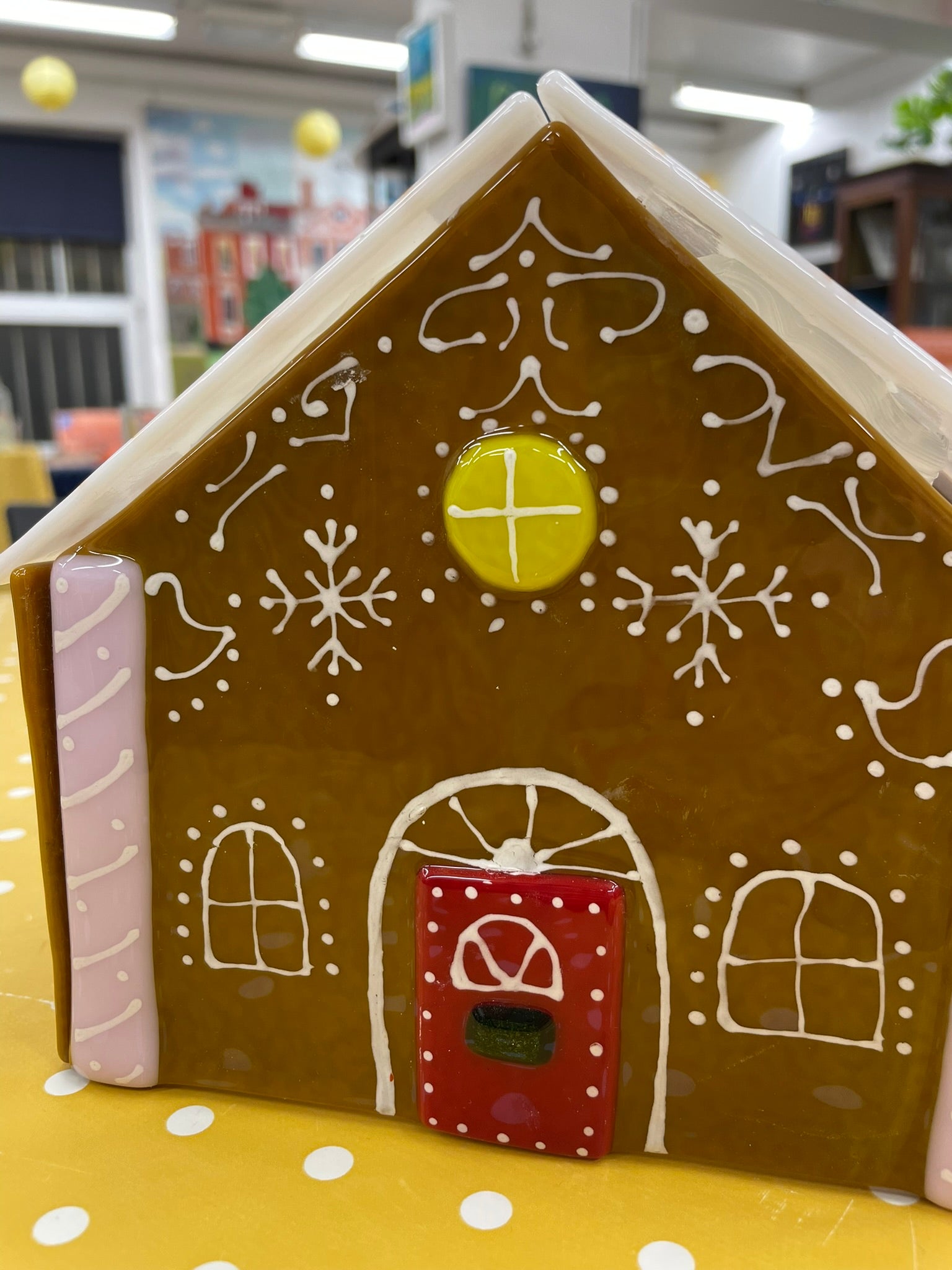 Fused Glass Gingerbread House image 16