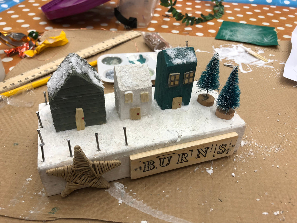 Christmas Wooden House Scene image 16