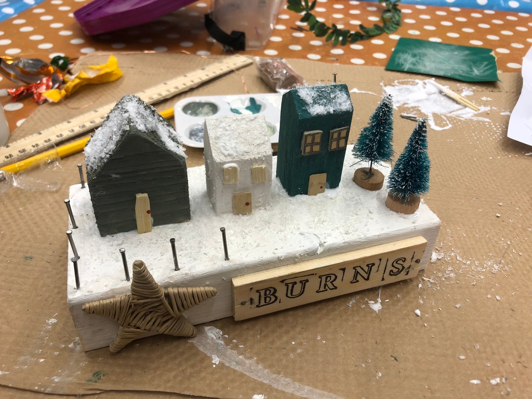 Christmas Wooden House Scene image 16