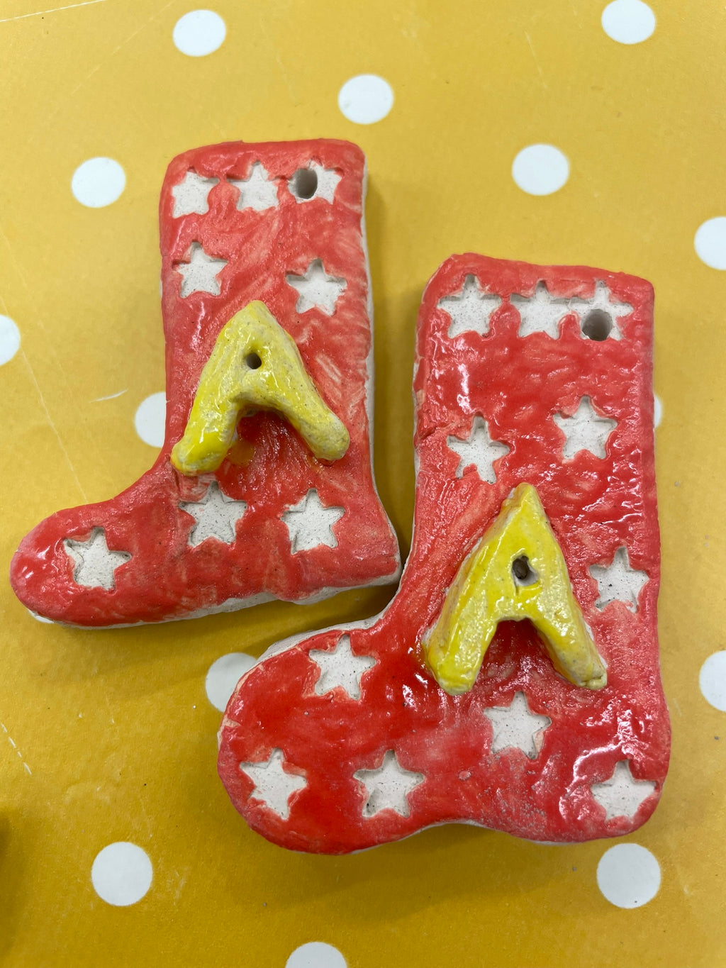 Ceramic Christmas Decorations Mulled Wine and Mince Pies image 8