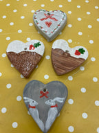Ceramic Christmas Decorations Mulled Wine and Mince Pies image 2