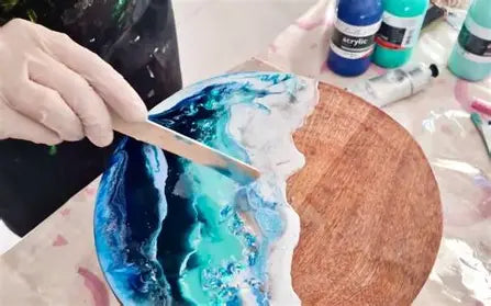 Resin Charcuterie Board & Coasters image 2