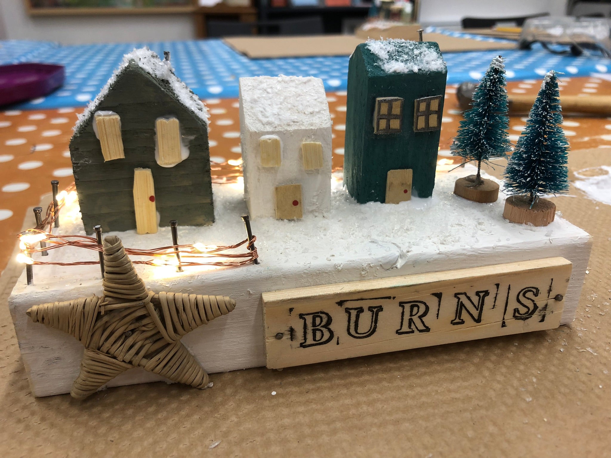 Christmas Wooden House Scene image 19