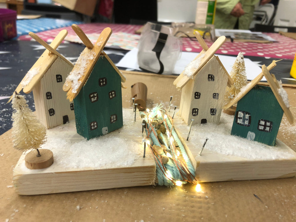 Christmas Wooden House Scene image 25