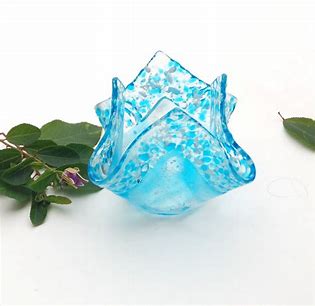 Fused Glass Candle/Tealight Holder image 5