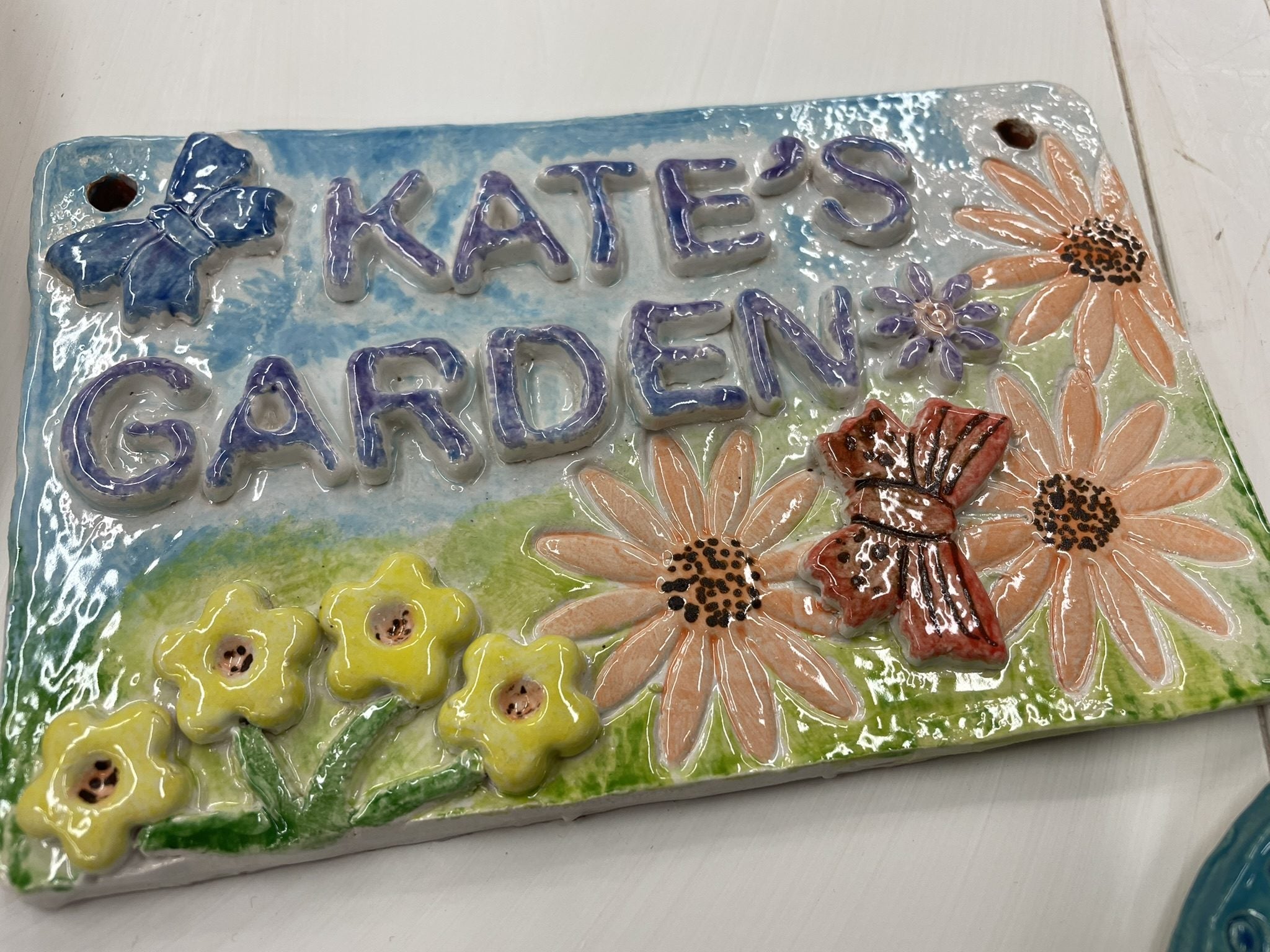 Ceramic House Number Plaque image 1