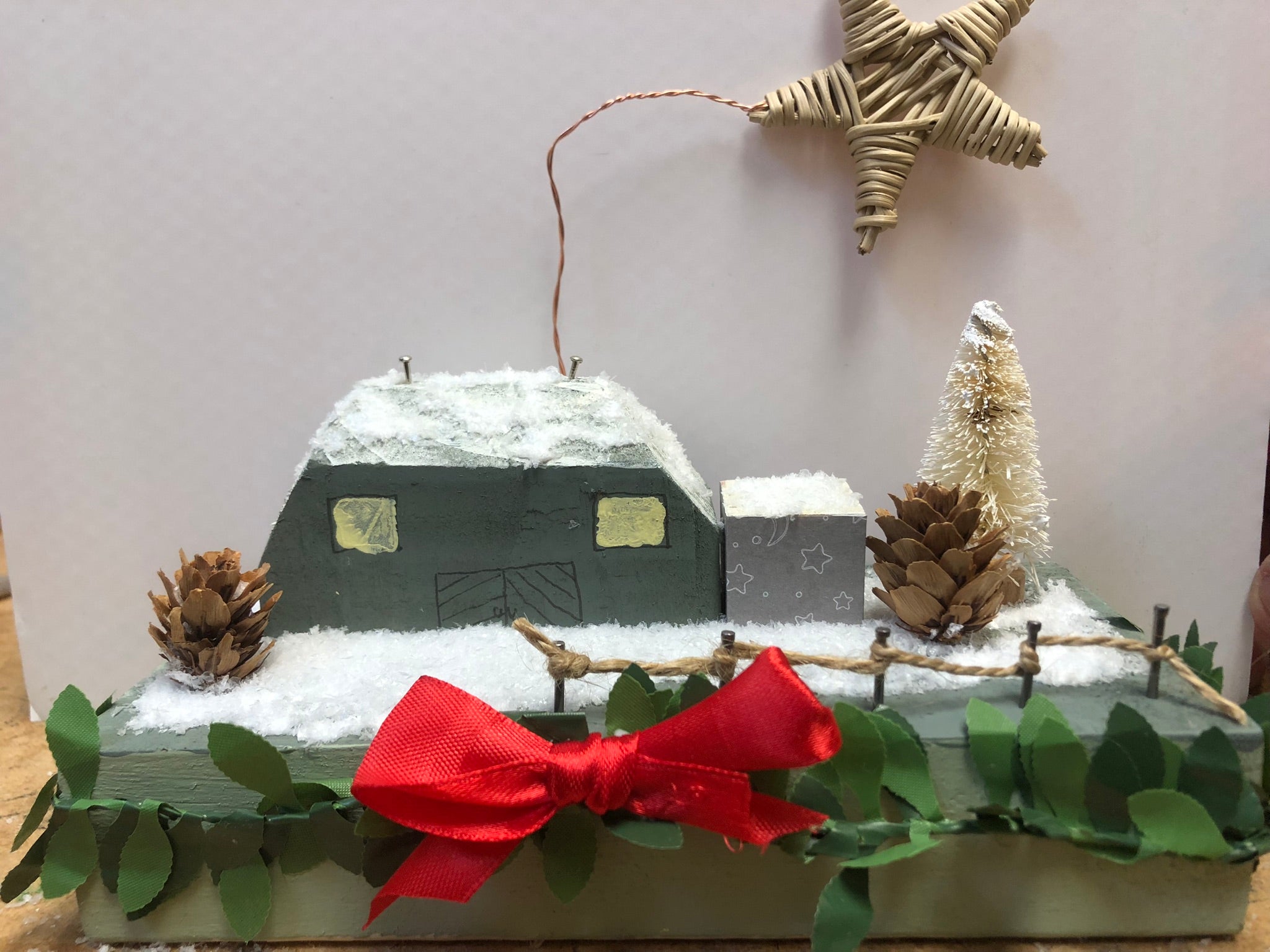 Christmas Wooden House Scene image 9