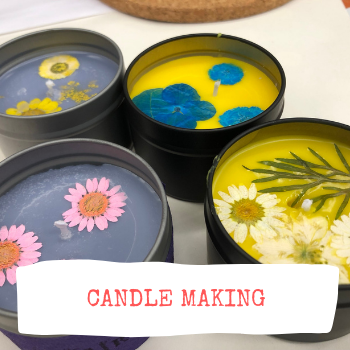 Candles in Ceramic Pots image 1