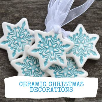 Ceramic Christmas Decorations Mulled Wine and Mince Pies image 0