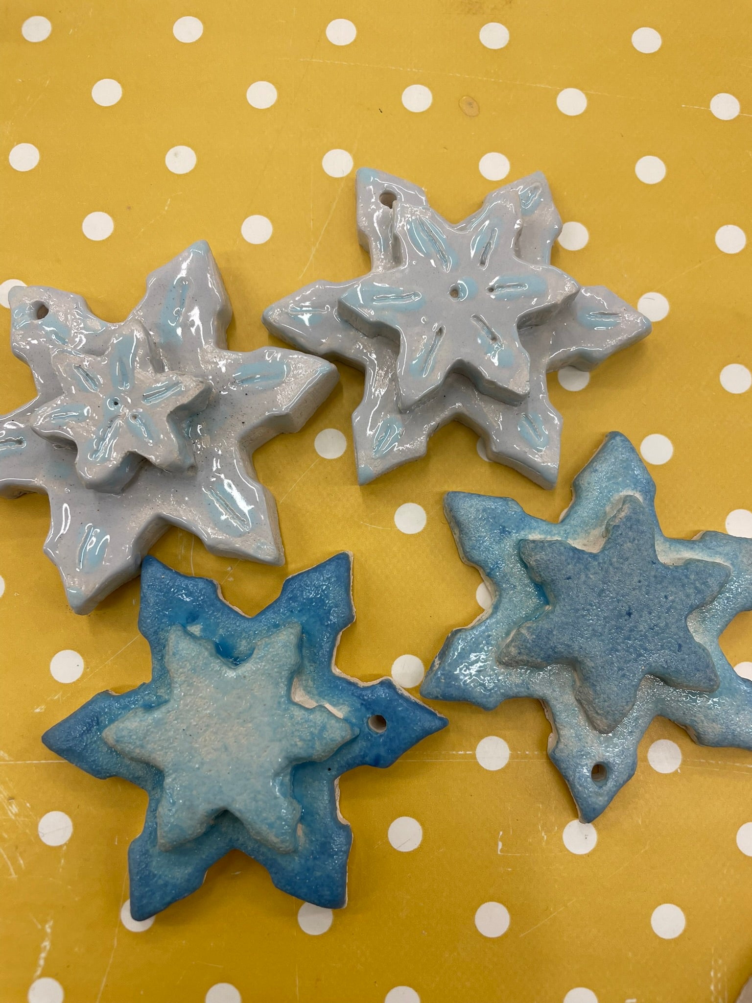 Ceramic Christmas Decorations Mulled Wine and Mince Pies image 4
