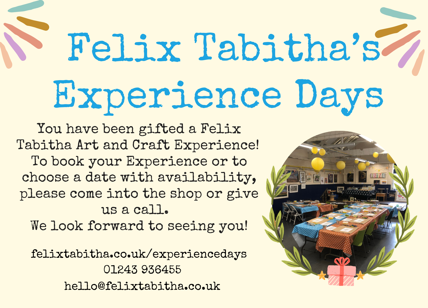 Felix Tabitha Workshop Voucher