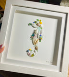 Framed Seaglass Art