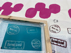 Ceramic Lamp Base and Screen Printed Lampshade