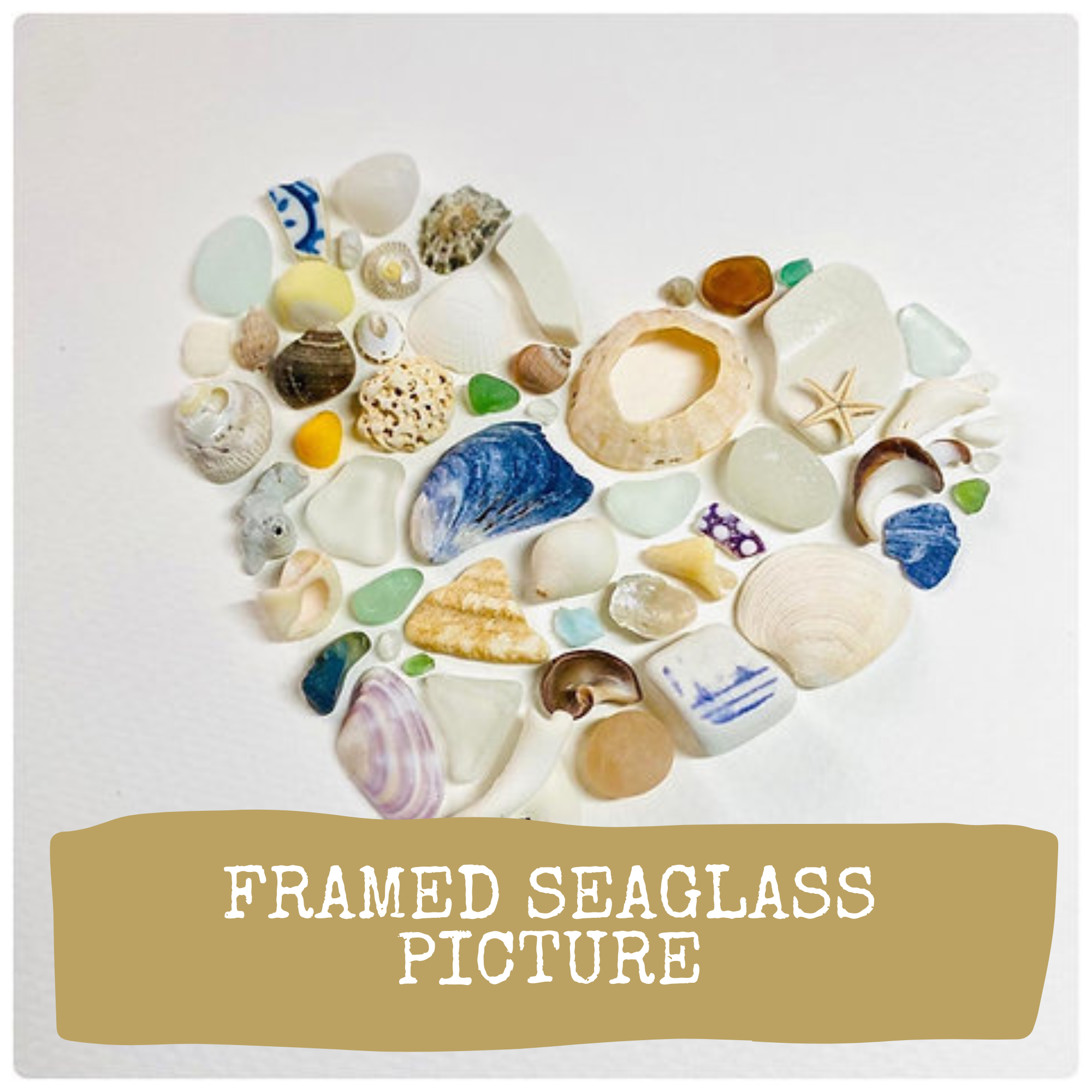 Framed Seaglass Art