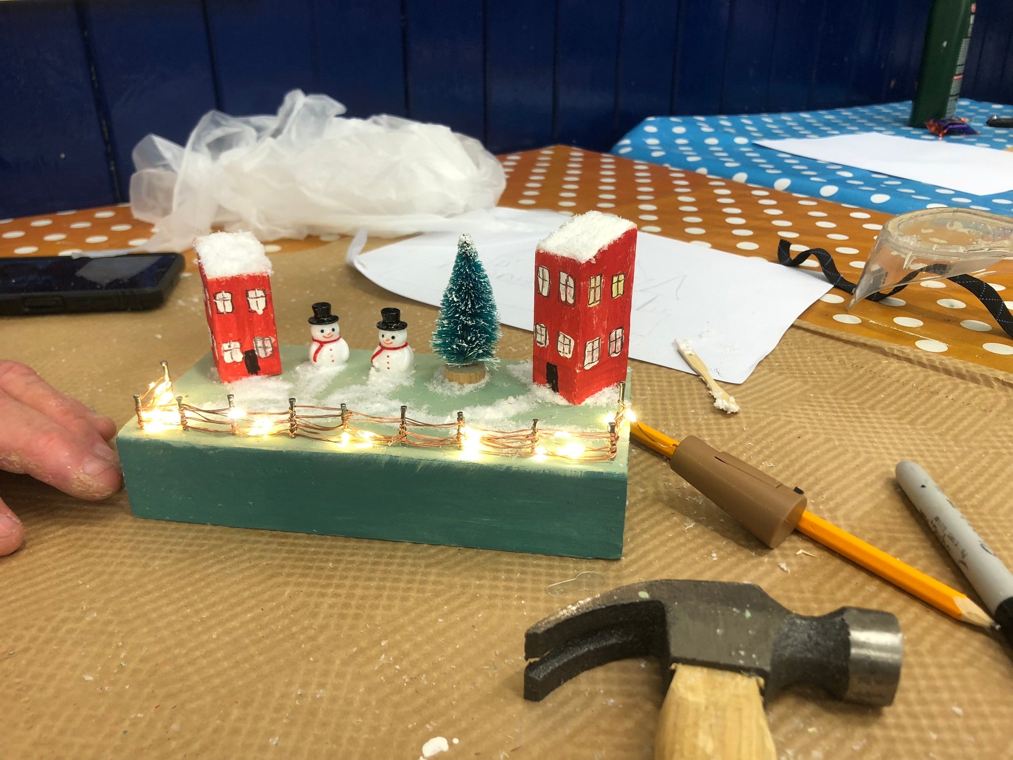 Christmas Wooden House Scene image 18