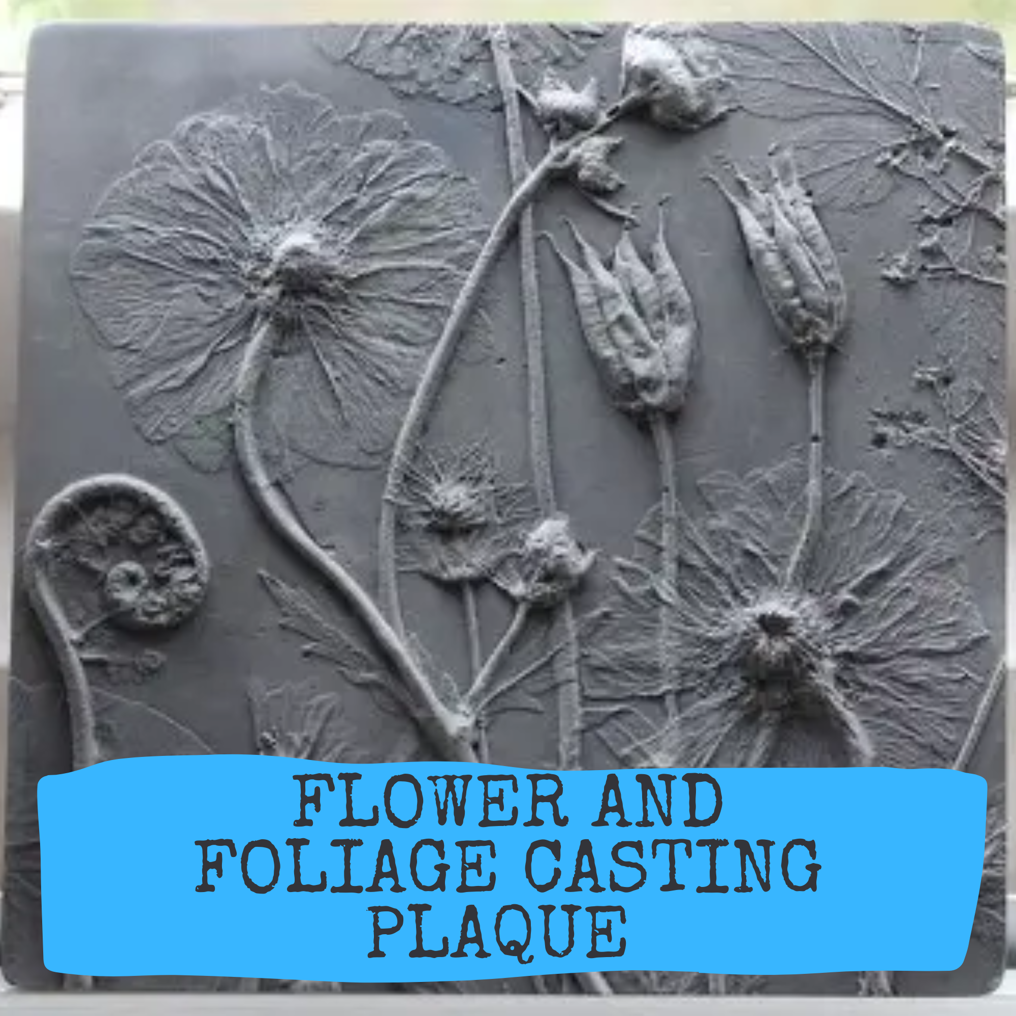 Flower and Foliage Casting Plaque image 0