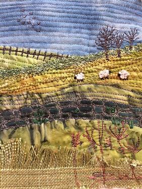 Freehand Machine Embroidered Landscape image 5