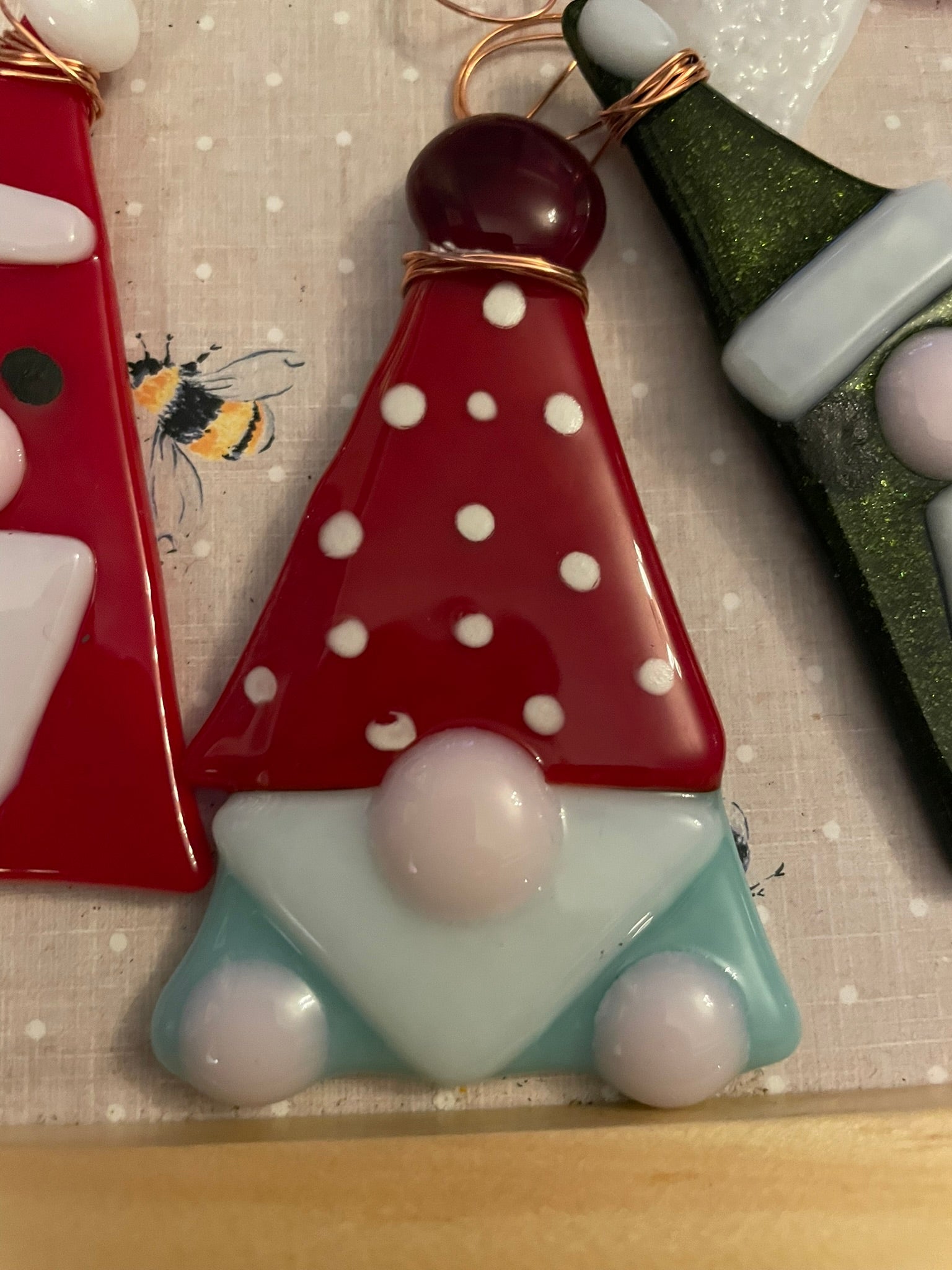Family Fused Glass Christmas Decorations image 10