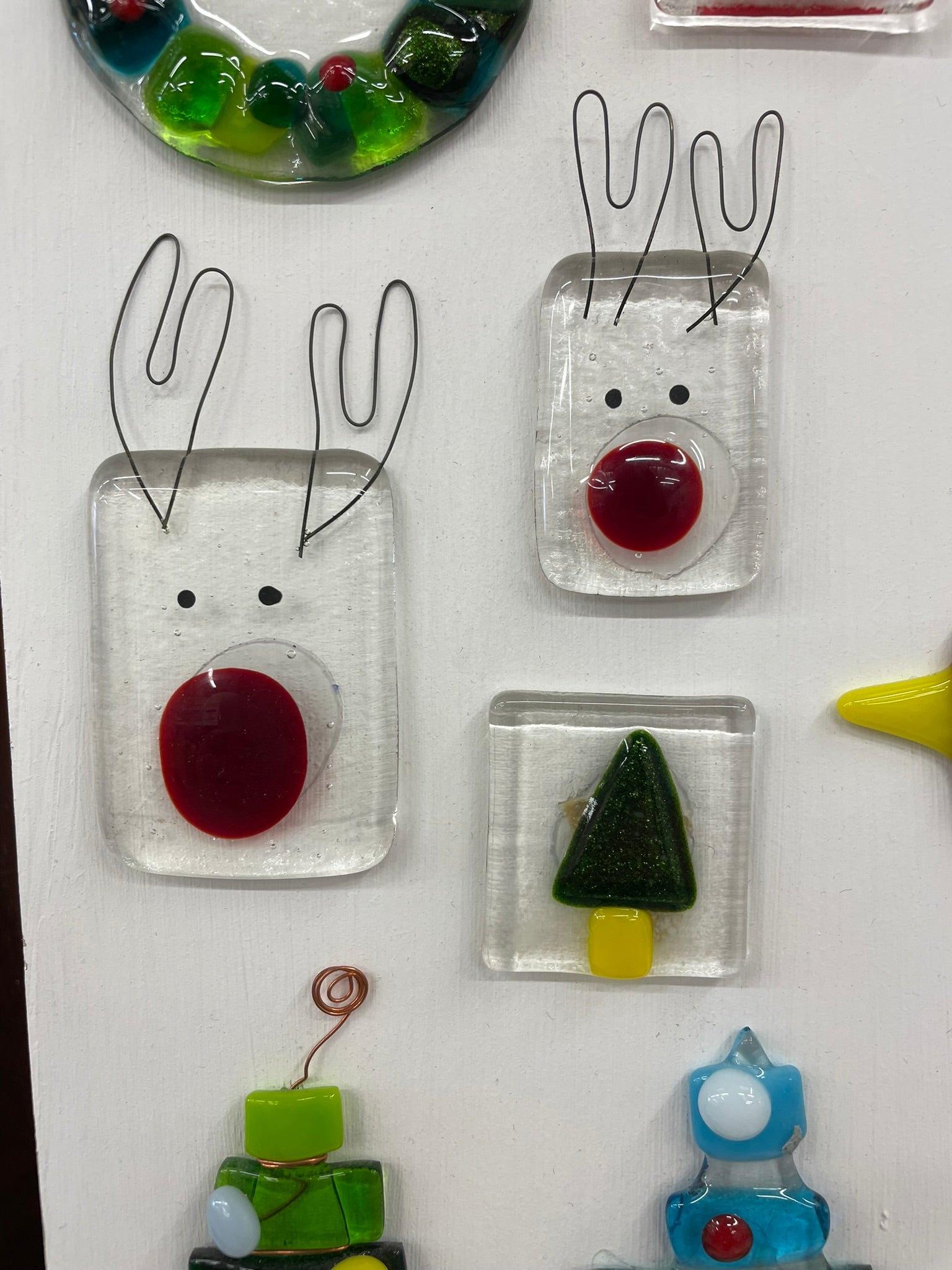 Family Fused Glass Christmas Decorations image 4