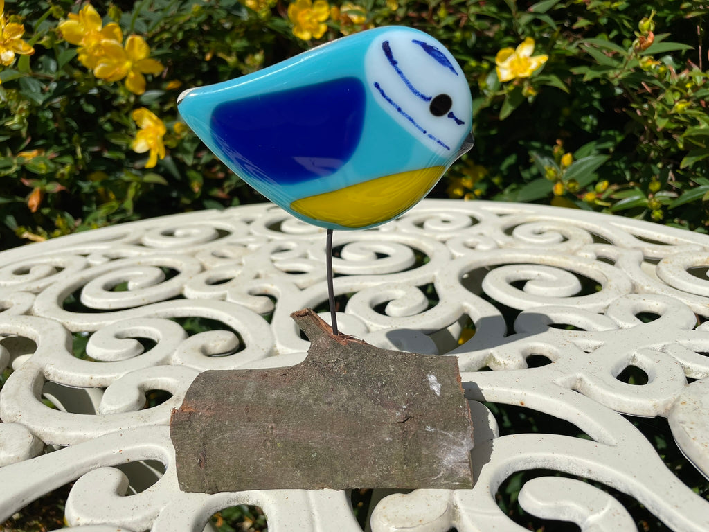 Fused Glass Birds Garden Decoration image 1