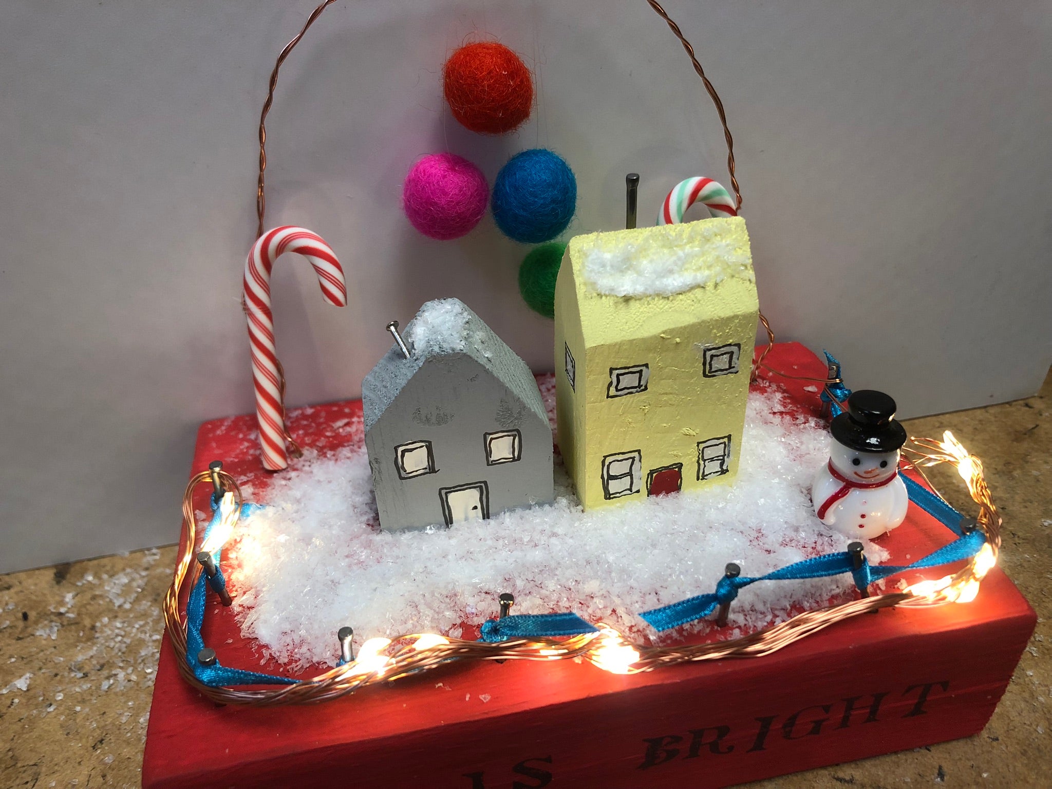 Christmas Wooden House Scene image 8