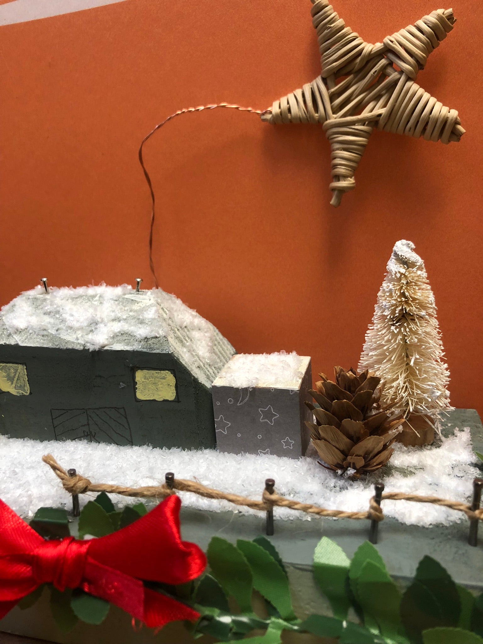 Christmas Wooden House Scene image 14