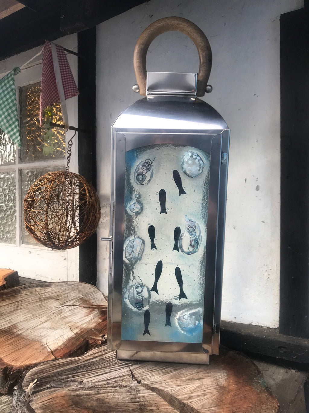 Fused Glass Lantern image 1