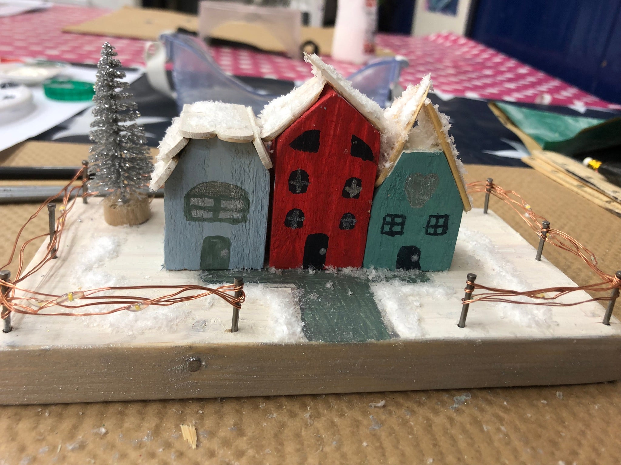 Christmas Wooden House Scene image 26