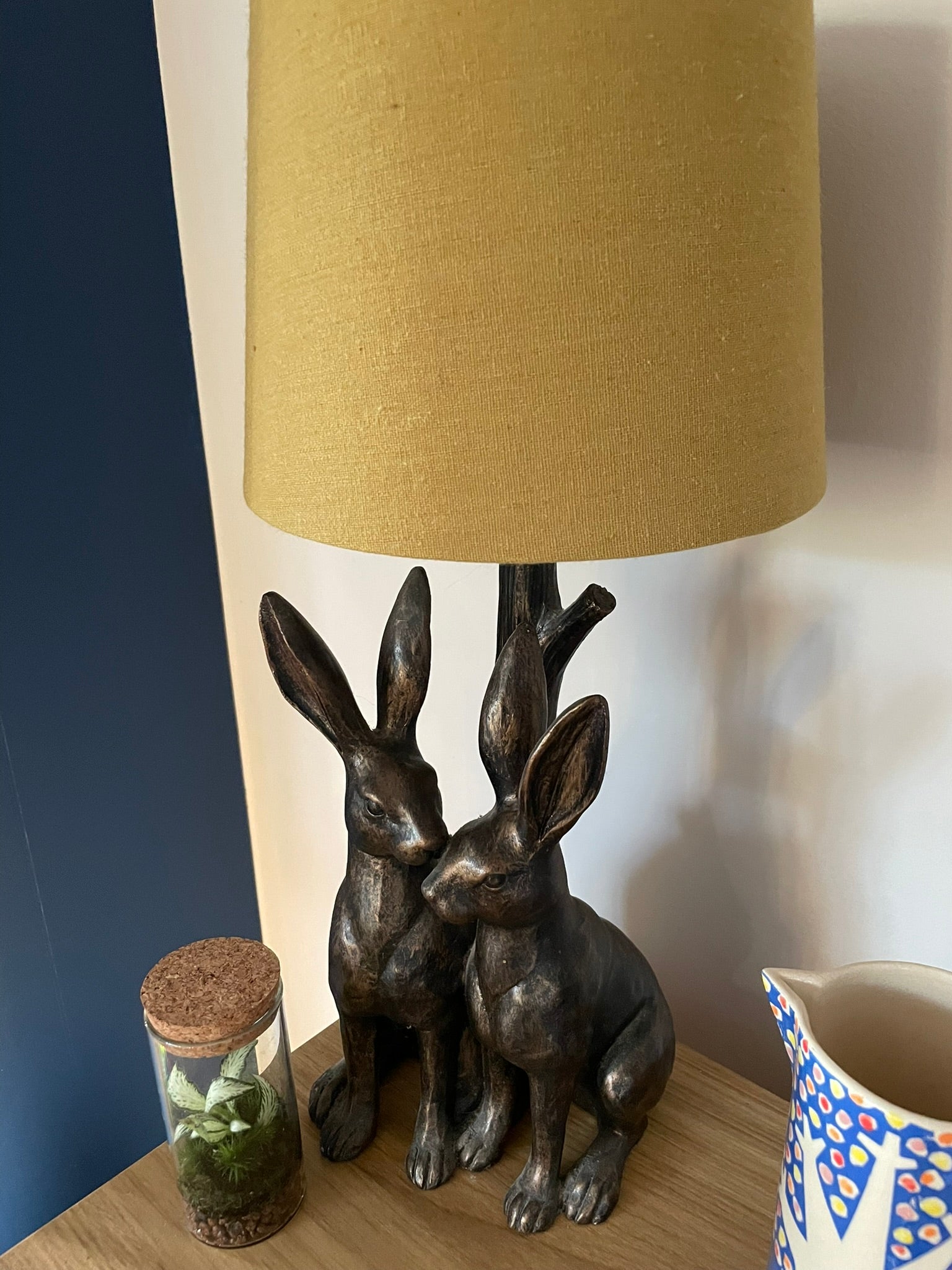 Ceramic Lamp Base and Screen Printed Lampshade image 2