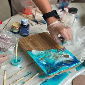 Resin Charcuterie Board & Coasters image 1